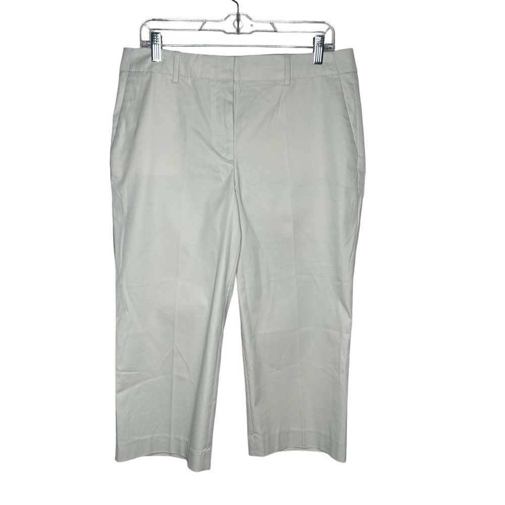 New Talbots Petite Chelsea Capri Crop Pants Size 12P Tan BNWT